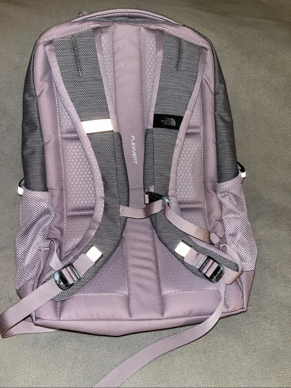 The North Face Jester Light Purple and Gray Backpack
